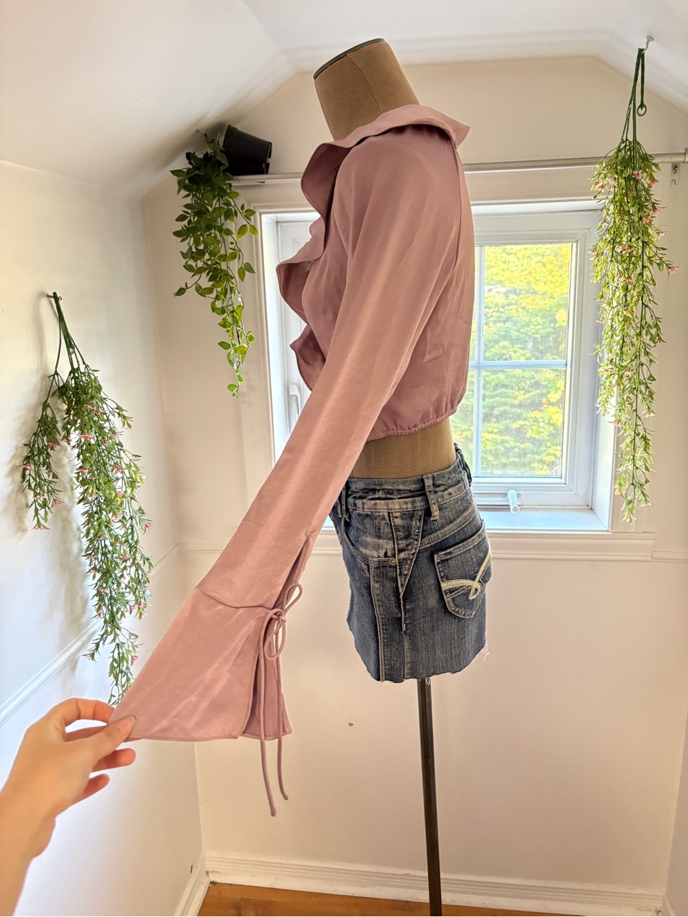 Wilfred Purple Ruffle Blouse - Picture 2 of 5